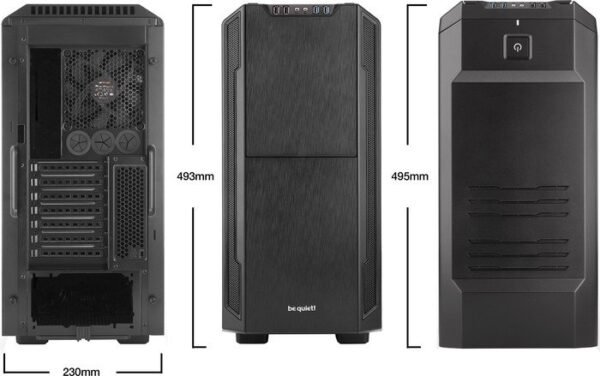 be quiet! Silent Base 600 black, acrylic window, soundproofed (BGW06) - Image 5